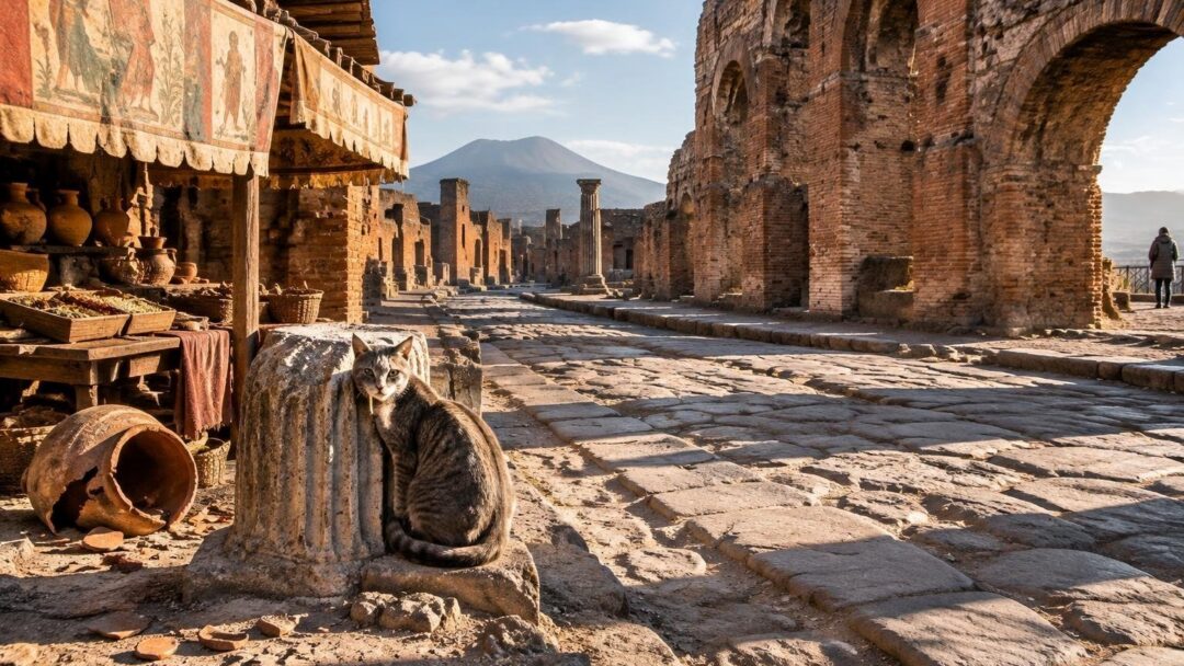 Marcel Heijnen e il libro “Gatti di Pompei”: foto tra mercati e rovine