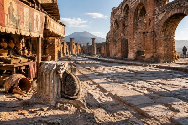 Marcel Heijnen e il libro “Gatti di Pompei”: foto tra mercati e rovine