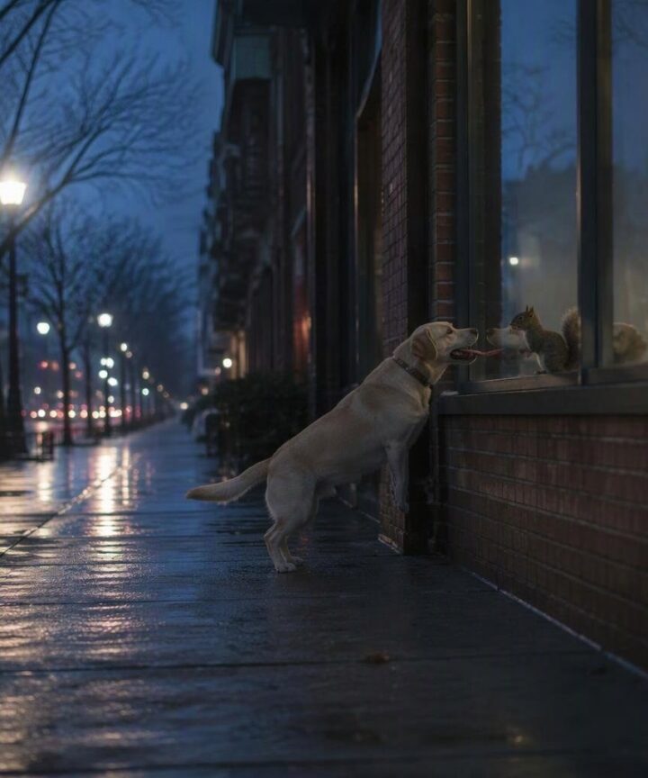 Quando un cane incontra uno scoiattolo: clip virali e storia di Ruby