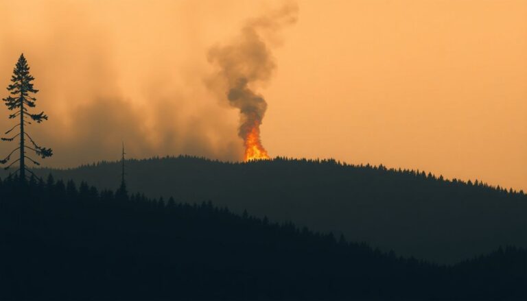 Incendio boschivo rilevato a 64,7 km da Potenza