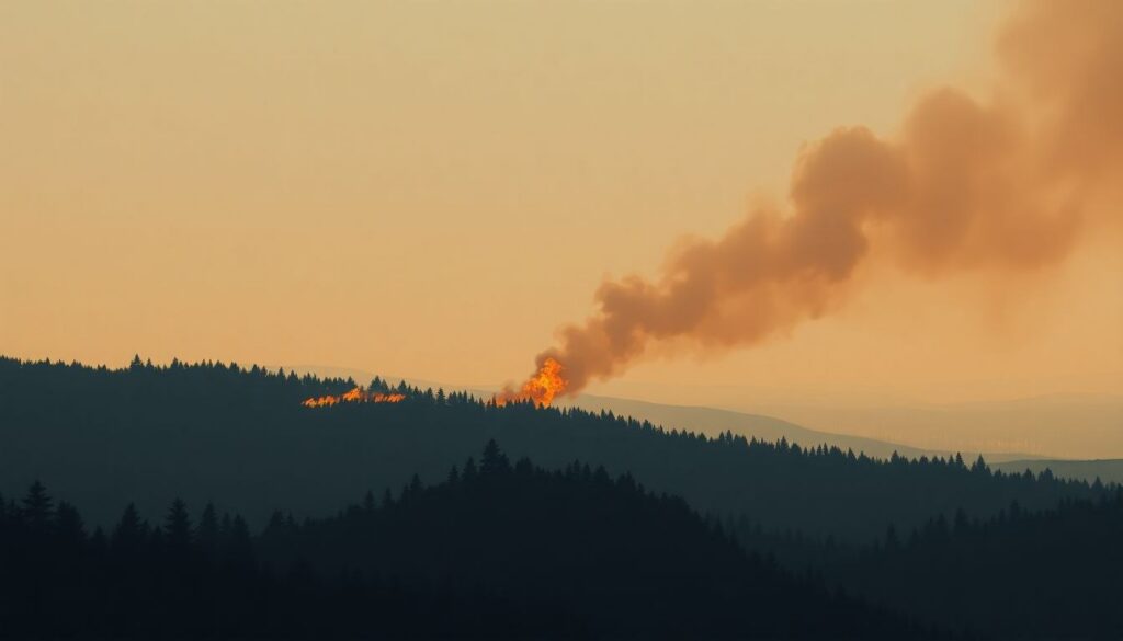Incendio boschivo rilevato a 73 km da Potenza