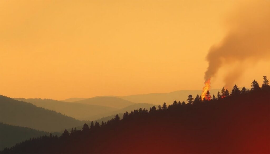 Incendio boschivo rilevato a 66 km da Potenza