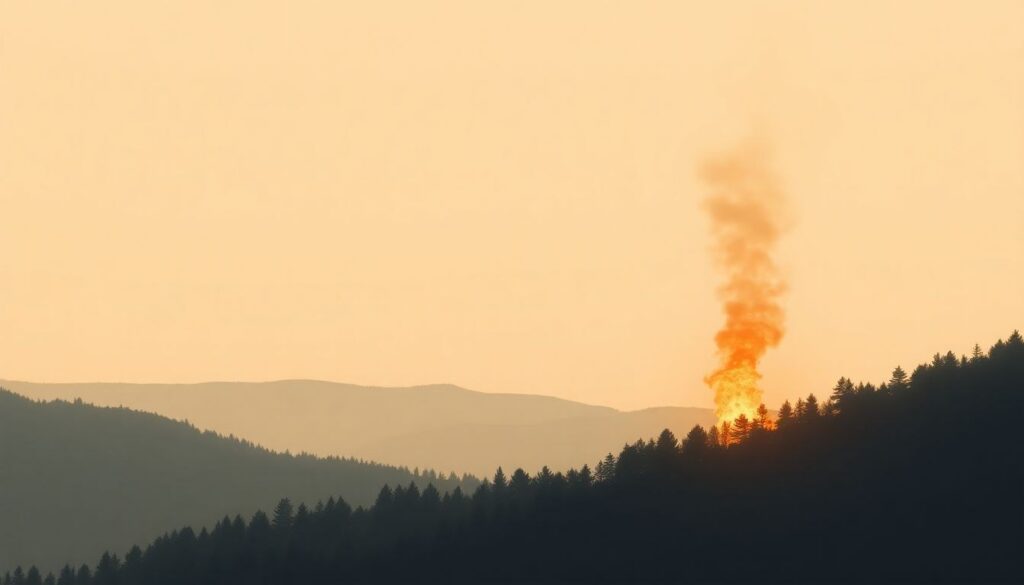 Incendio boschivo rilevato a sud di Potenza