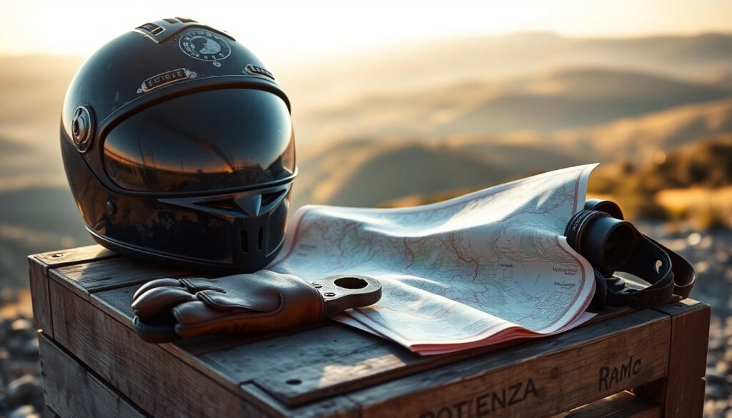 Guida alla sicurezza in moto a Potenza: casco, manutenzione e itinerari