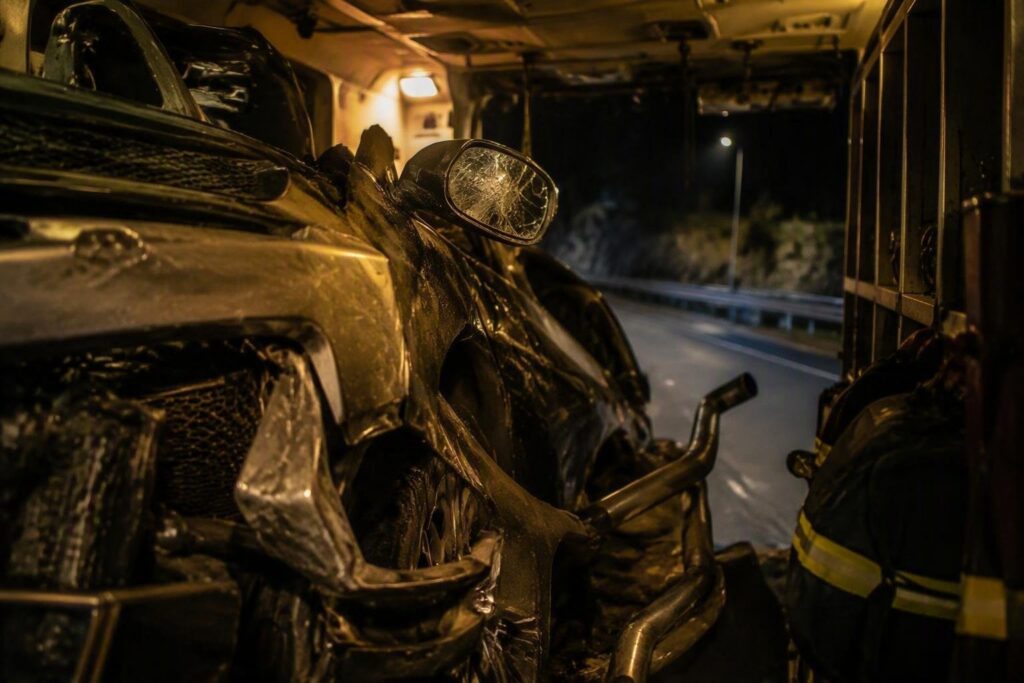 Incidente mortale a Capaccio Paestum: tre auto coinvolte, un morto e tre feriti gravi