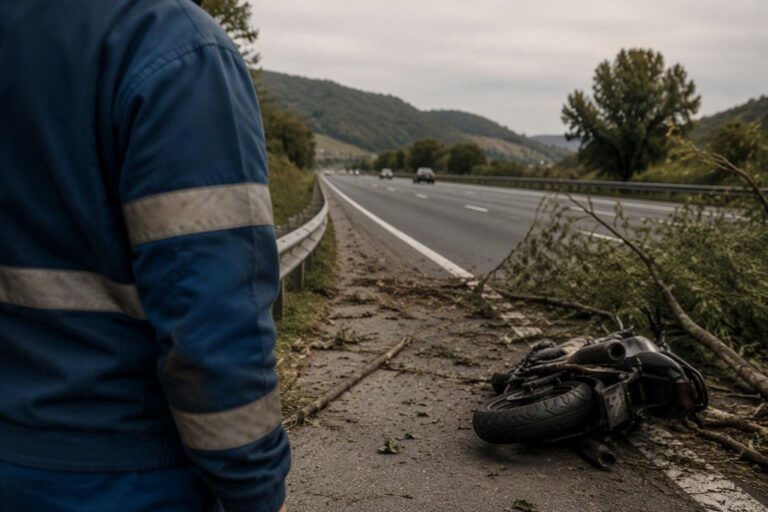 Motociclista ferito dopo caduta albero sull’autostrada A2
