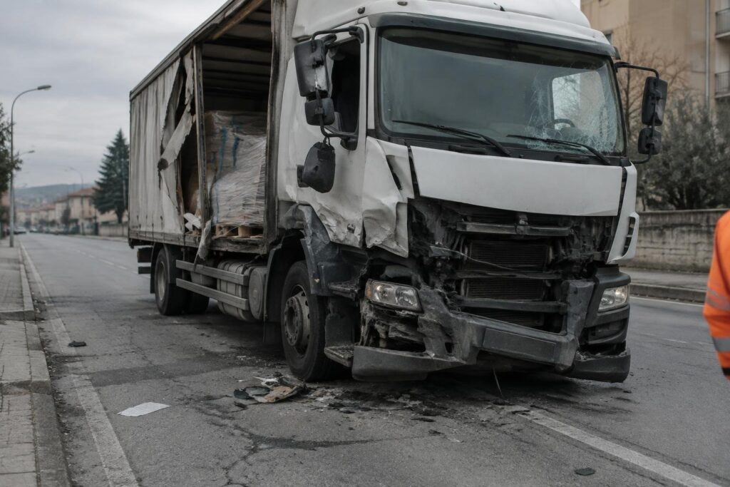 Scontro tra camion e auto a Eboli, conducente trasportato