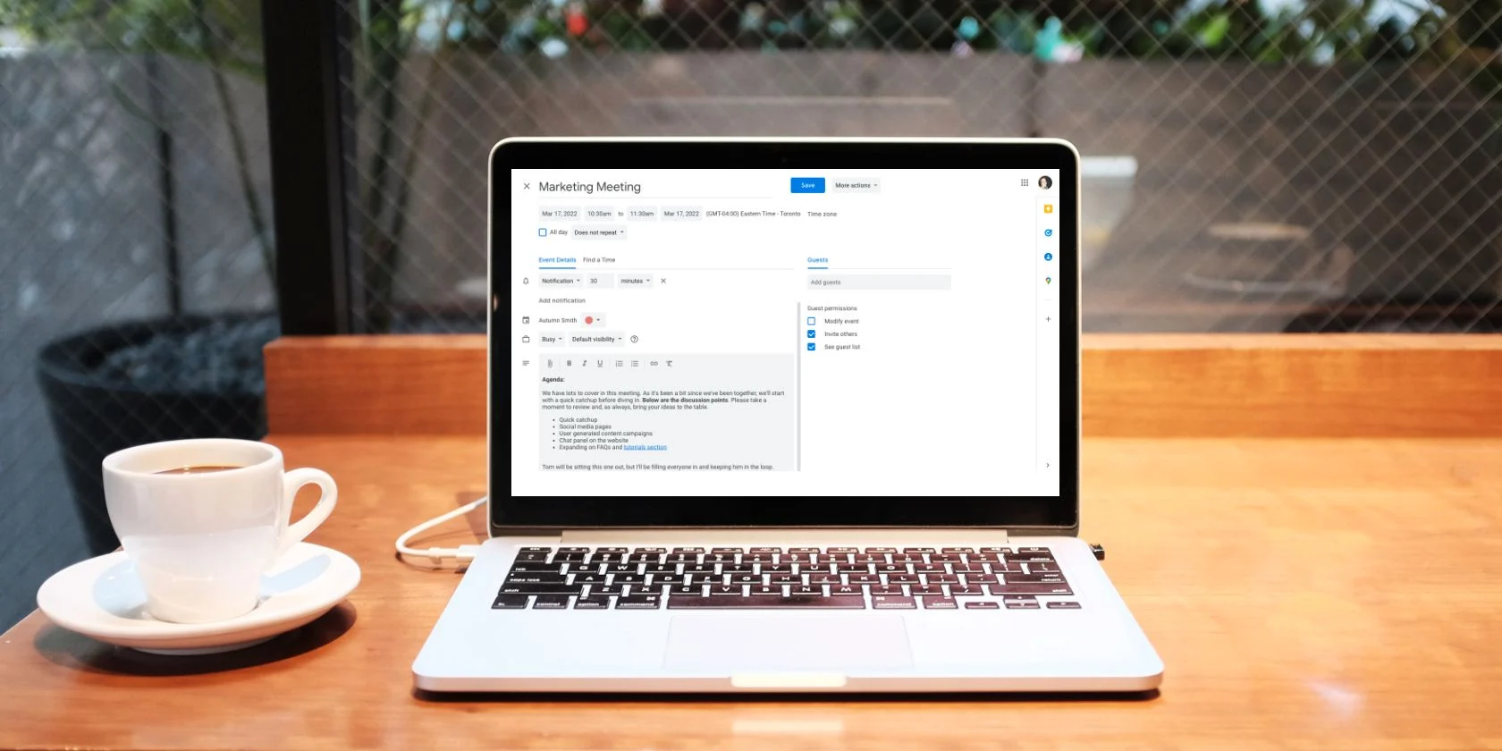 Come creare un’agenda di riunioni efficiente in Google Calendar