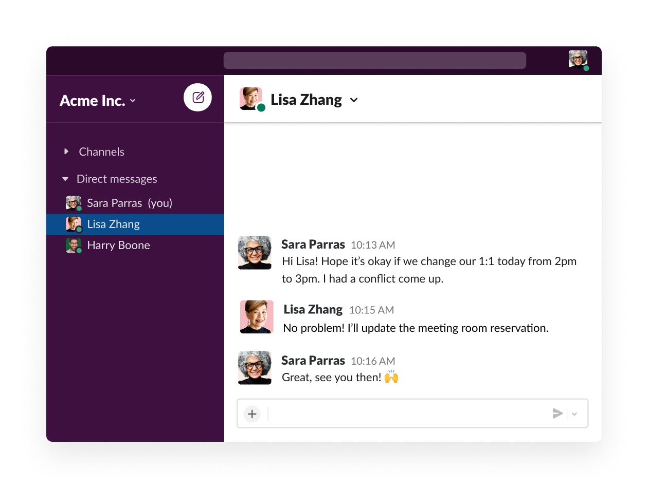 Come inoltrare le e-mail ai dm Slack