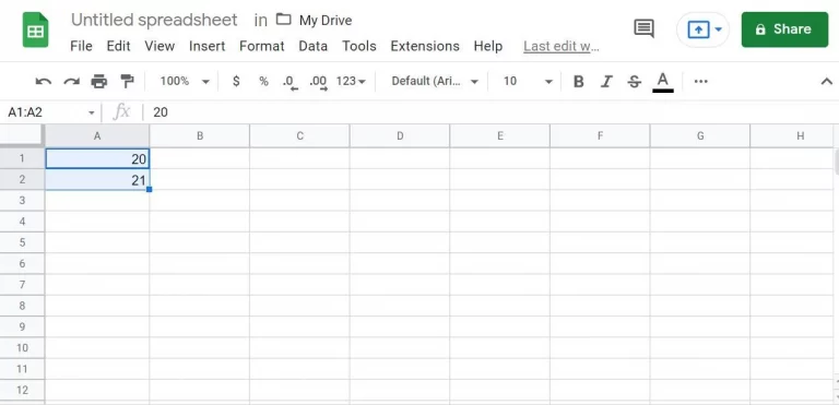 fill consecutive sheets