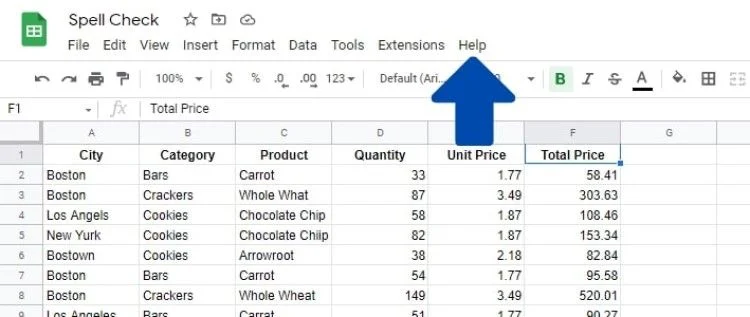 Come eseguire il controllo ortografico in Fogli Google
