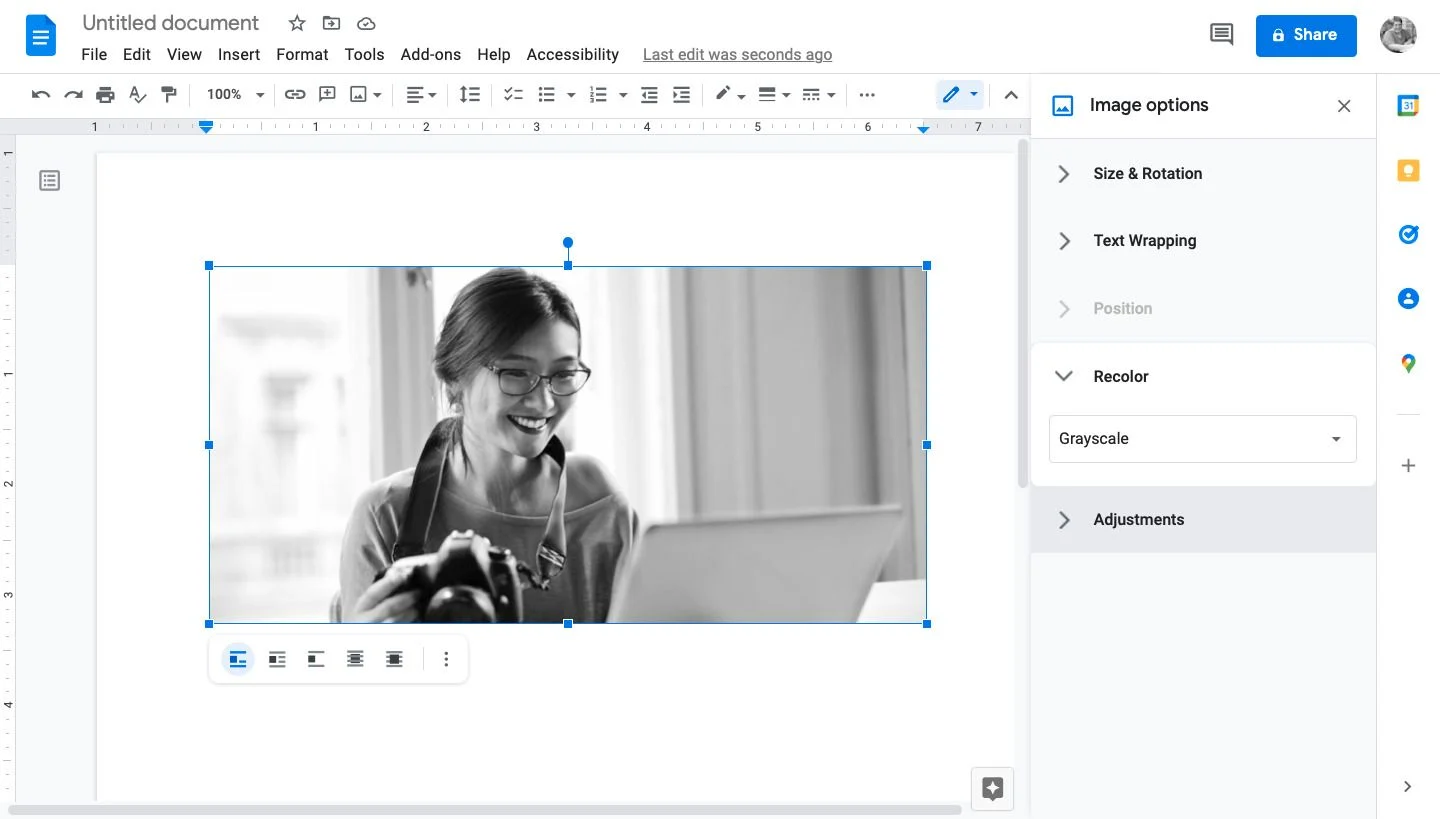 Come modificare un’immagine all’interno di Google Documenti