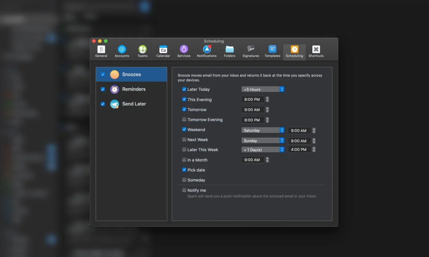 7 funzioni da verificare quando si utilizza Spark per la Posta in arrivo