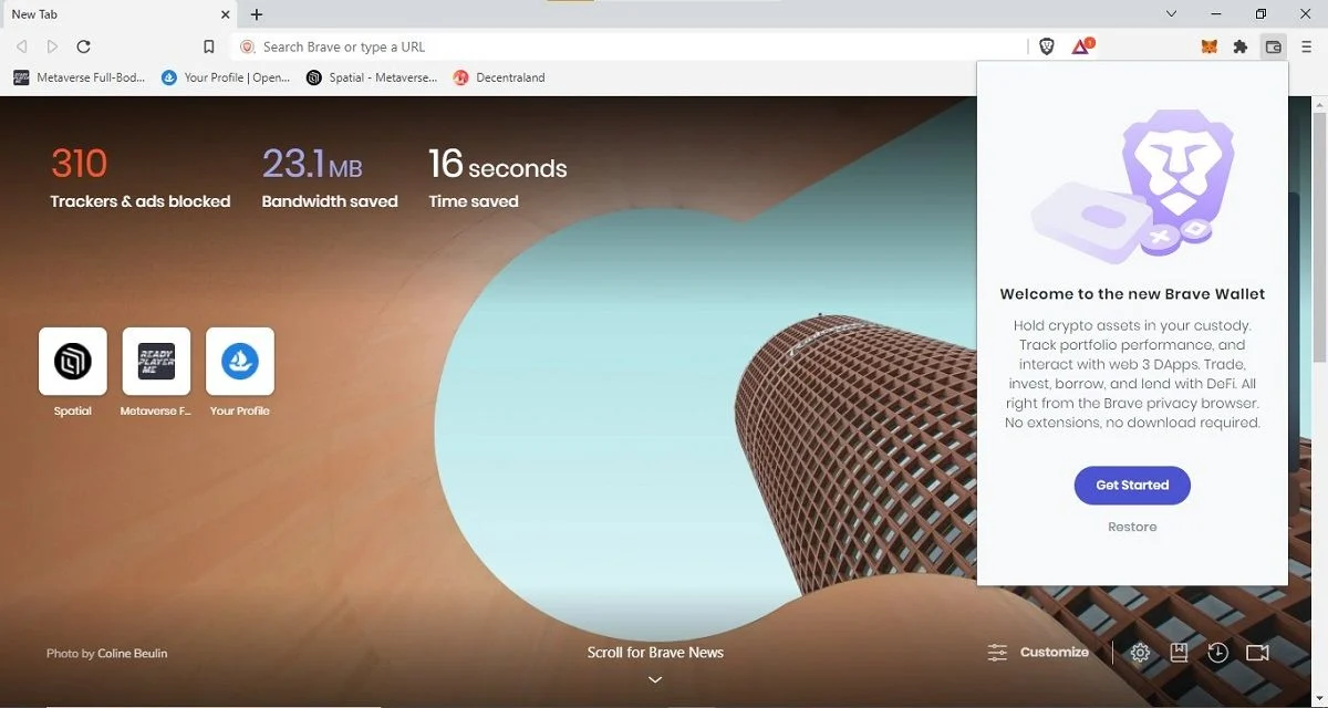 Come configurare e utilizzare il portafoglio crittografico integrato di Brave