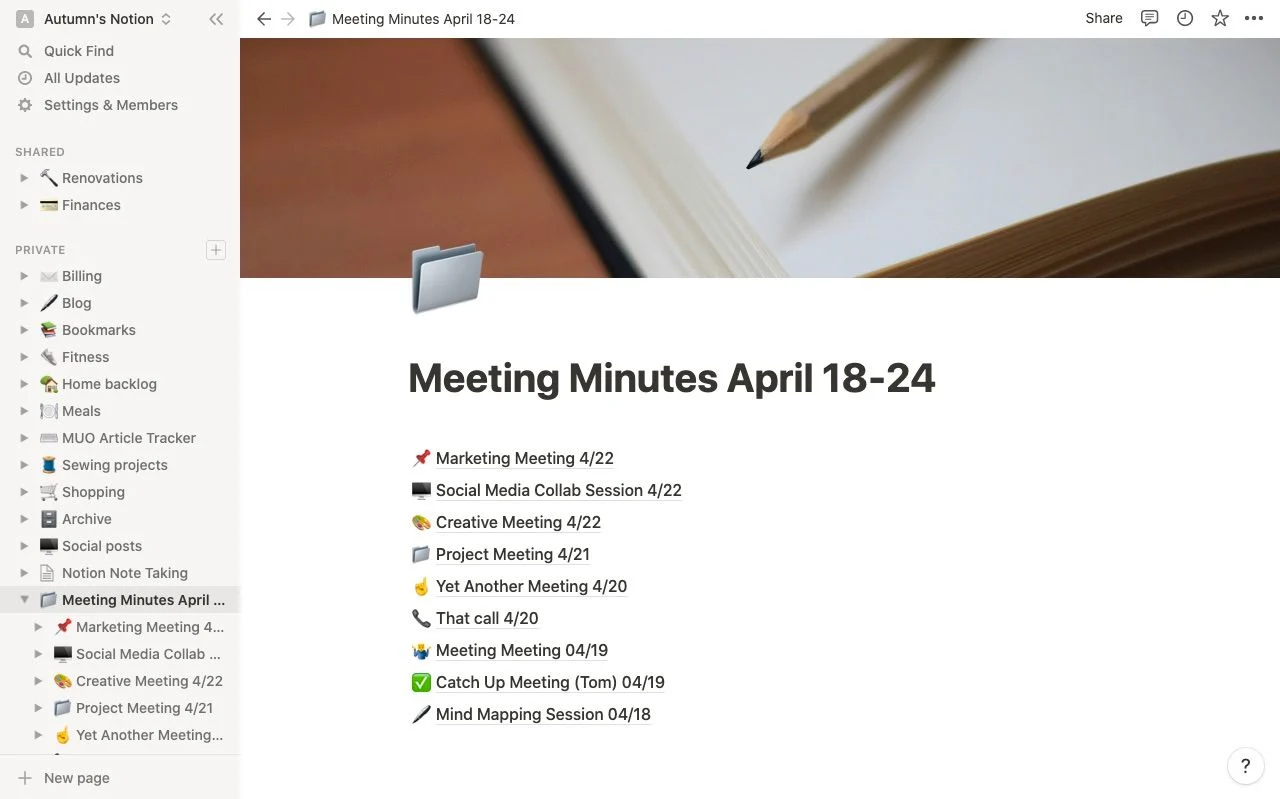 Come mantenere le note organizzate e accessibili in nozione