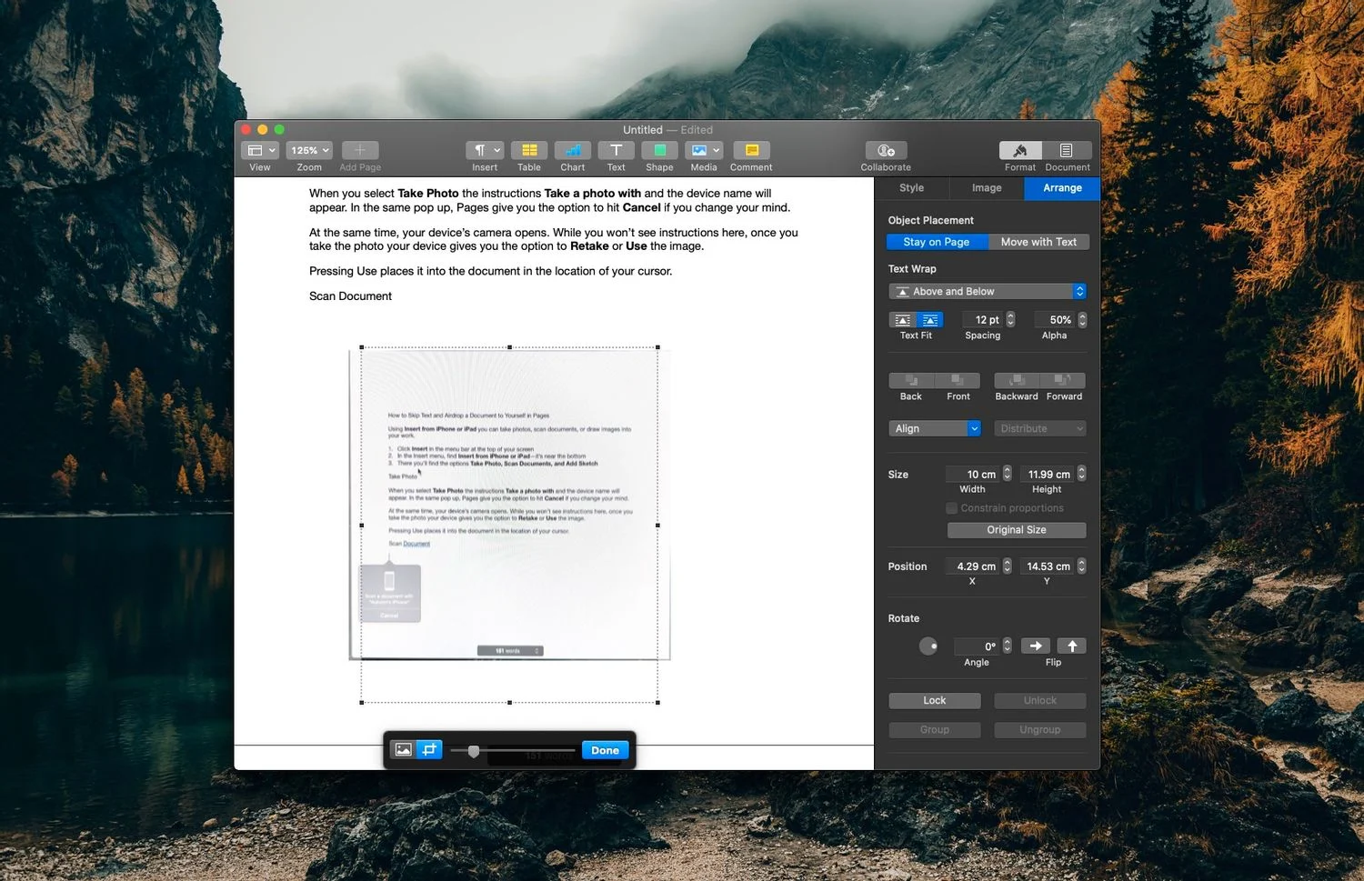 Come utilizzare l’importazione da iPhone in Apple Pages