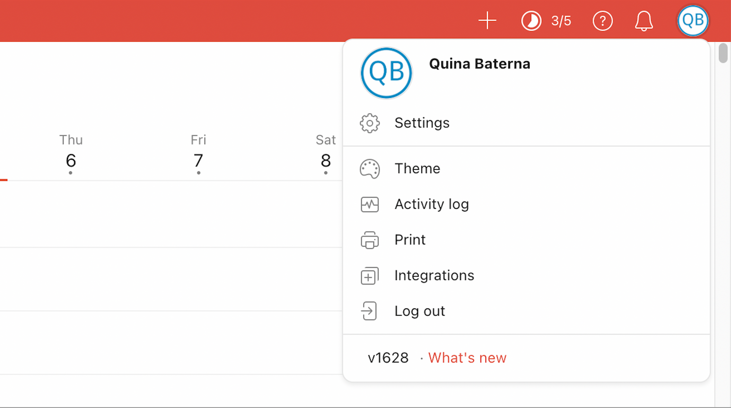 Come cambiare il colore del tema Todoist