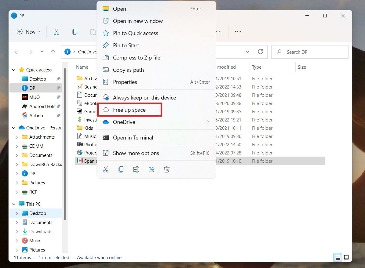 Come rimuovere i file di OneDrive locali senza eliminarli
