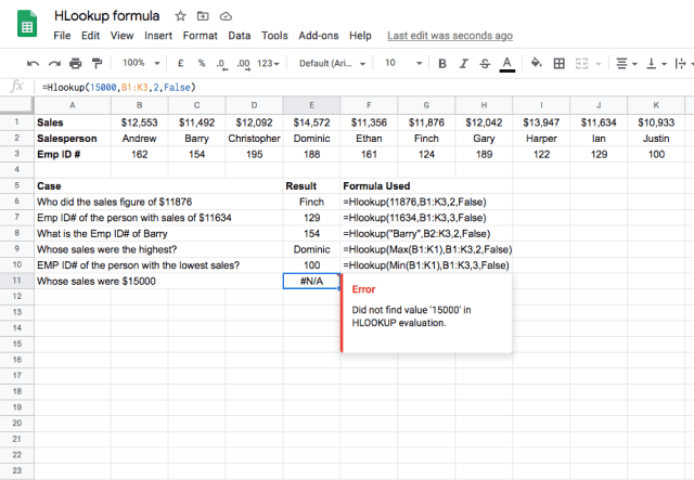 Come utilizzare la funzione CERCA.VERT in Fogli Google