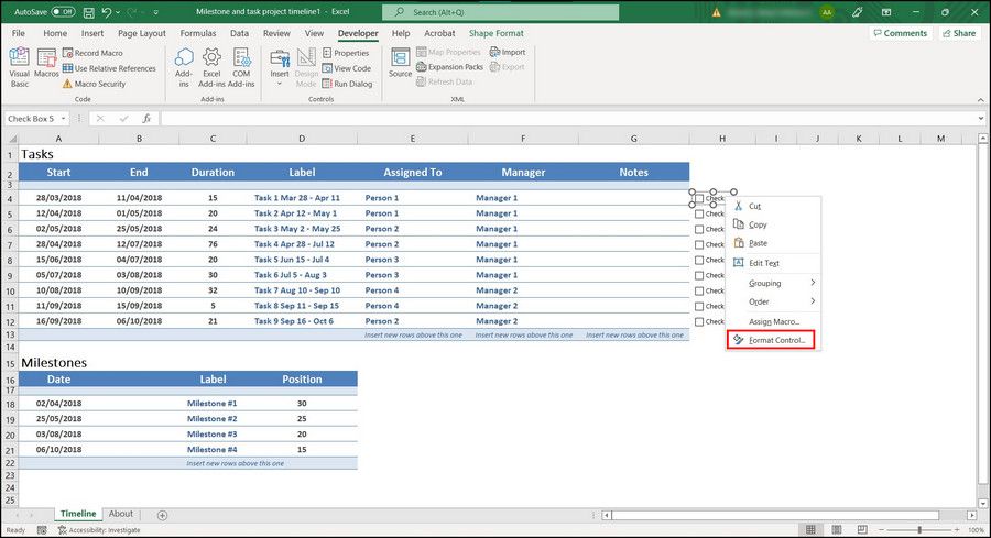 3 modi per evidenziare una cella o una riga con una casella di controllo in Excel