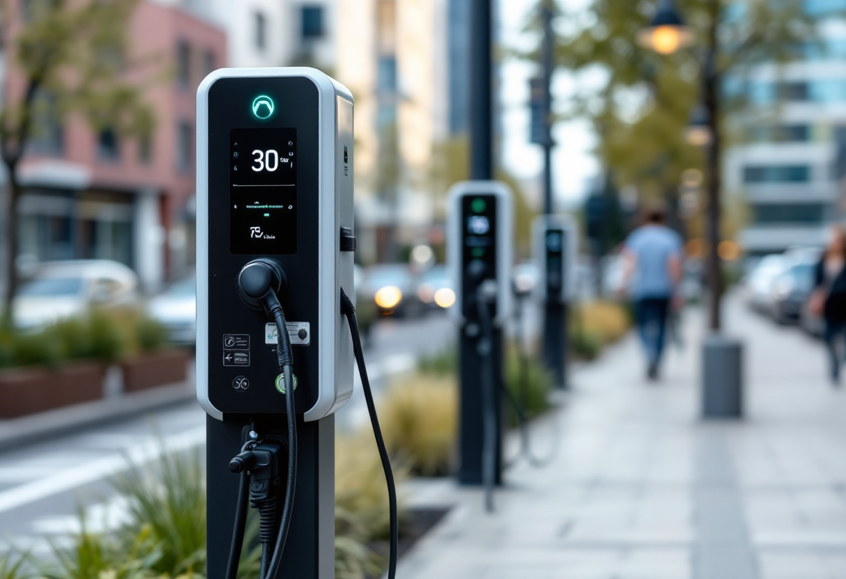 Colonnine elettriche per la ricarica di veicoli