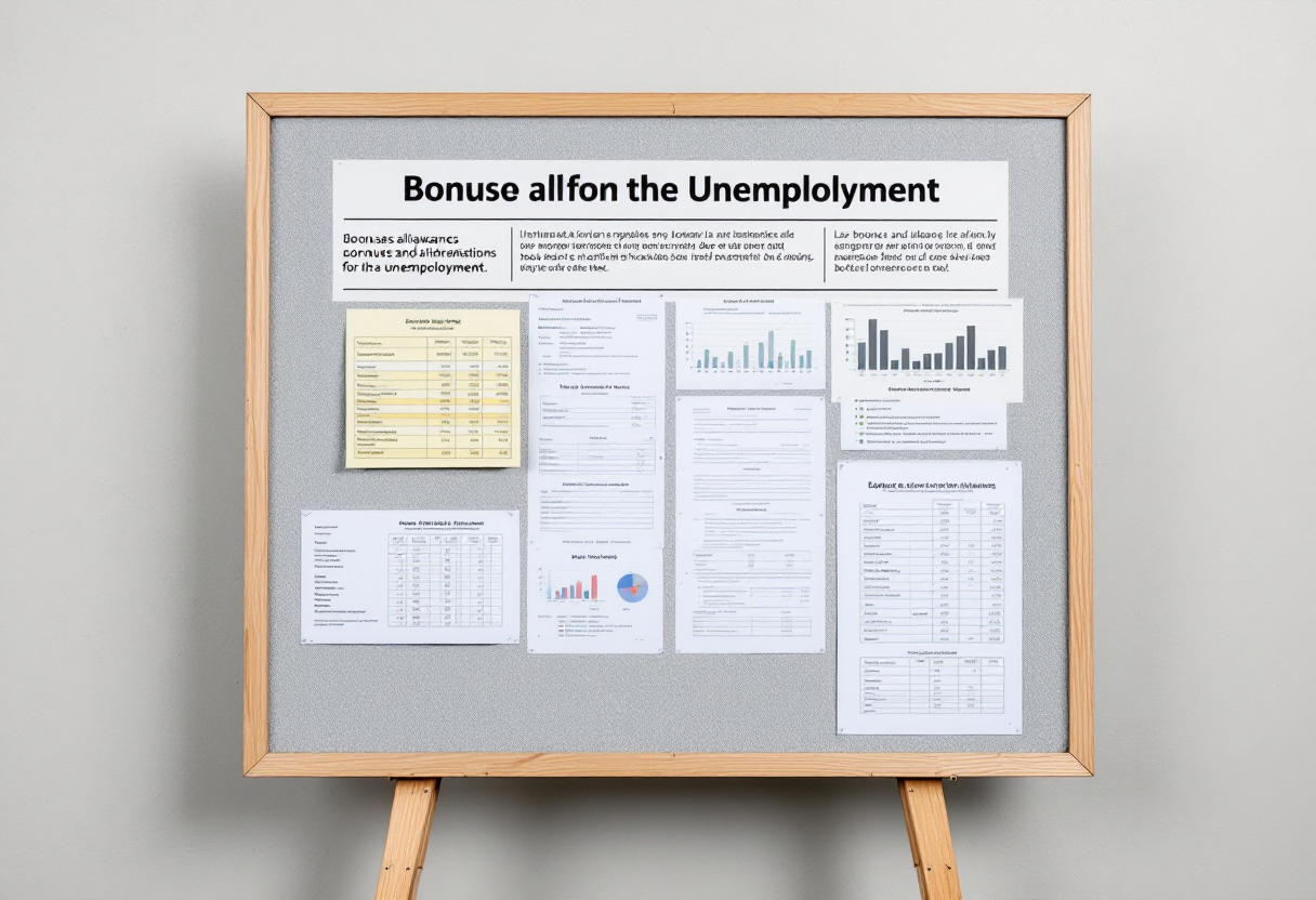 Grafico sui bonus e indennità per disoccupati in Italia nel 2025