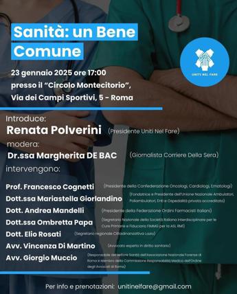 sanita e un bene comune domani evento a roma dellassociazione uniti nel fare 2