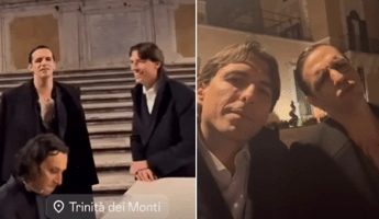 Achille Lauro e Alessandro Onorato, il magico duetto a Piazza di Spagna – Video