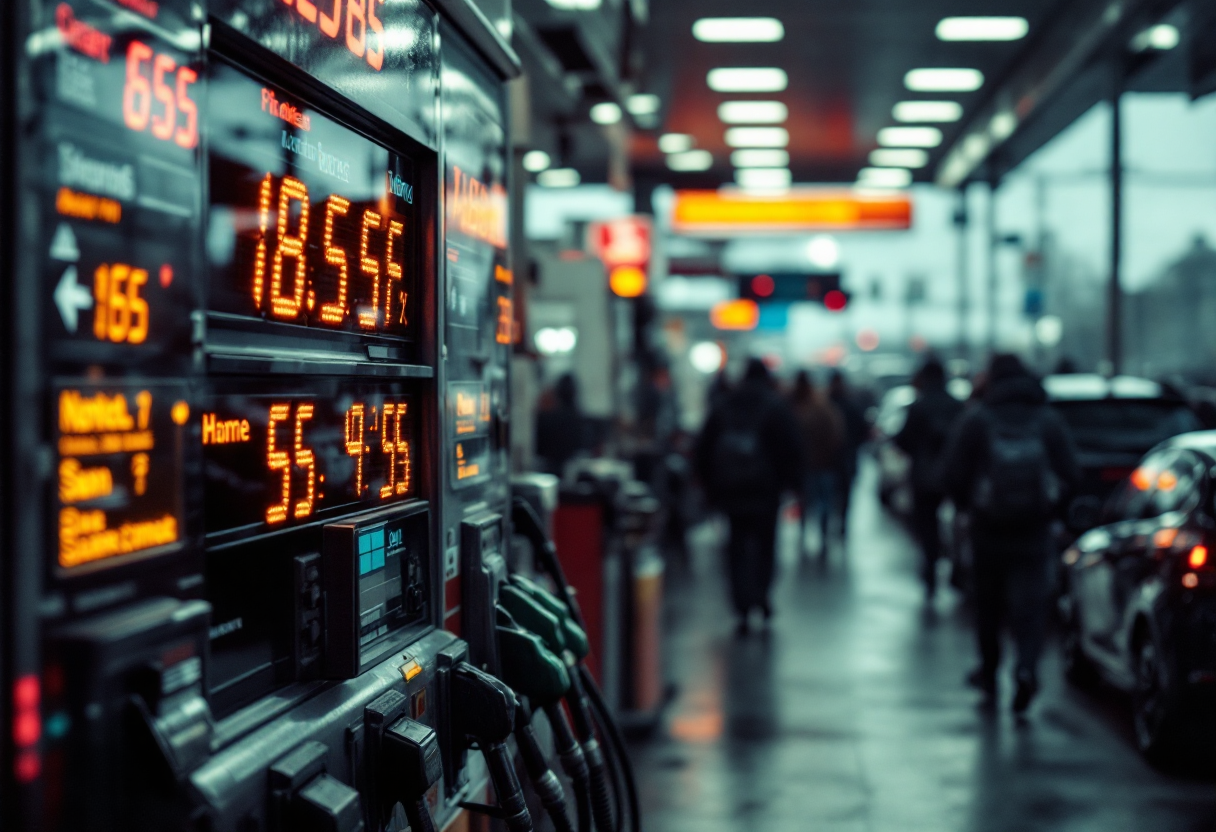 Grafico sull'aumento delle accise sul carburante in Italia