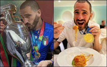 Bonucci, pasta asciutta dopo la maratona di Londra: il nuovo sfottò agli inglesi