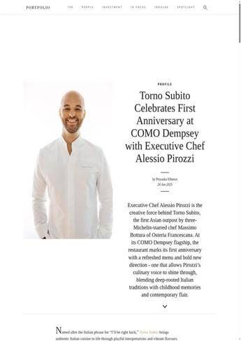 Singapore: Torno Subito celebra il primo anniversario con un tocco italiano