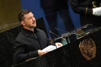 Il discorso di Zelensky all’Onu: “Putin vuole allargare guerra, diritto internazionale al collasso”