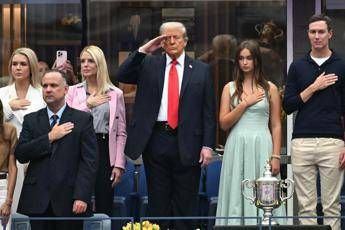 Trump alla finale US Open, ovazioni e ‘buuu’ per presidente