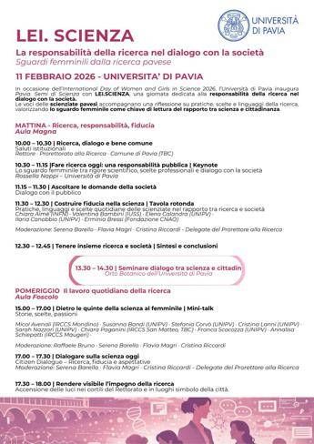 A Pavia voce alle donne in camice con Lei.Scienza