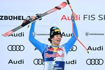 Capolavoro Franzoni, trionfa nella discesa libera di Kitzbuehel