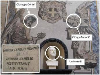 angelo con volto meloni la pista di umberto ii e dei gioielli della corona 2