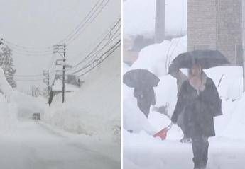 giappone forti nevicate lungo la costa ovest 30 morti e 324 feriti 2