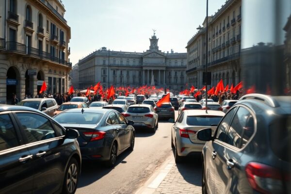 Manifestazione dei disoccupati a Napoli: traffico in tilt tra via Toledo e il Plebiscito