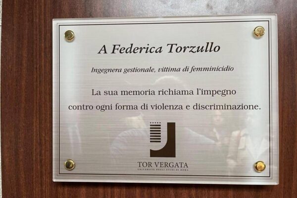 Ghiron (Tor Vergata): “Aula intitolata a Federica Torzullo ci invita a non restare indifferenti”