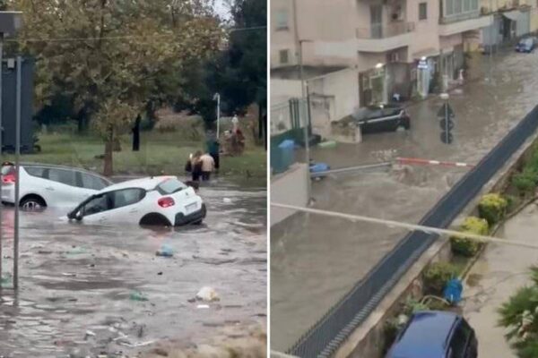 Maltempo, doppia tromba marina nel trapanese: danni e feriti. Nubifragi e strade allagate da Napoli a Brindisi