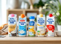 Immagine che illustra diverse opzioni di latte artificiale