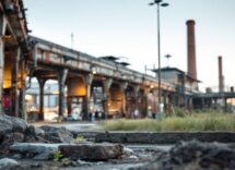 Vista dell'Hangar Bicocca, un centro d'arte contemporanea a Milano