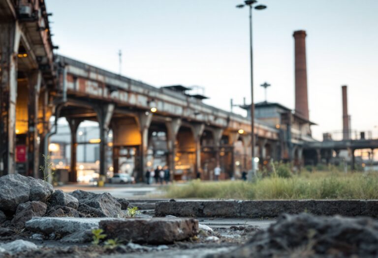 Vista dell'Hangar Bicocca, un centro d'arte contemporanea a Milano
