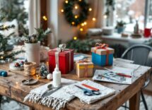 Renne di riciclo realizzate da bambini con materiali vari