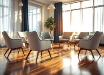 Genitori partecipano a incontro sul benessere infantile