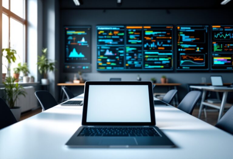 Bambini che utilizzano computer in aula di informatica