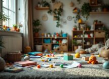 Bambini annoiati che giocano in un parco