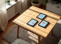 Bambini che usano app educative su un tablet