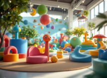 Bambini che esplorano il museo dei bambini a Lecce