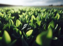 Piselli freschi in un piatto sano e colorato